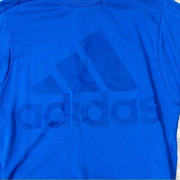 Adidas Blue Zip Side Crewneck Sweatshirt Women’s Small - Picture 3 of 4